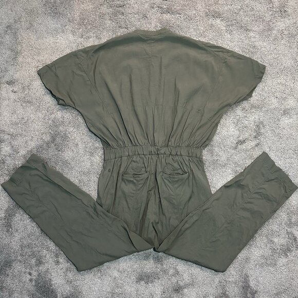 Lululemon Jumpsuit Women’s Size 8 Green Perfectly Poised Short Sleeve Modal - Picture 10 of 16
